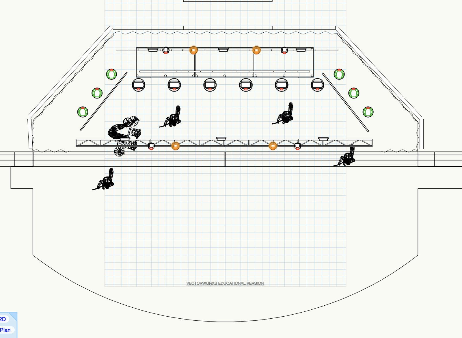 The Chapel — vectorworks plot, plan view