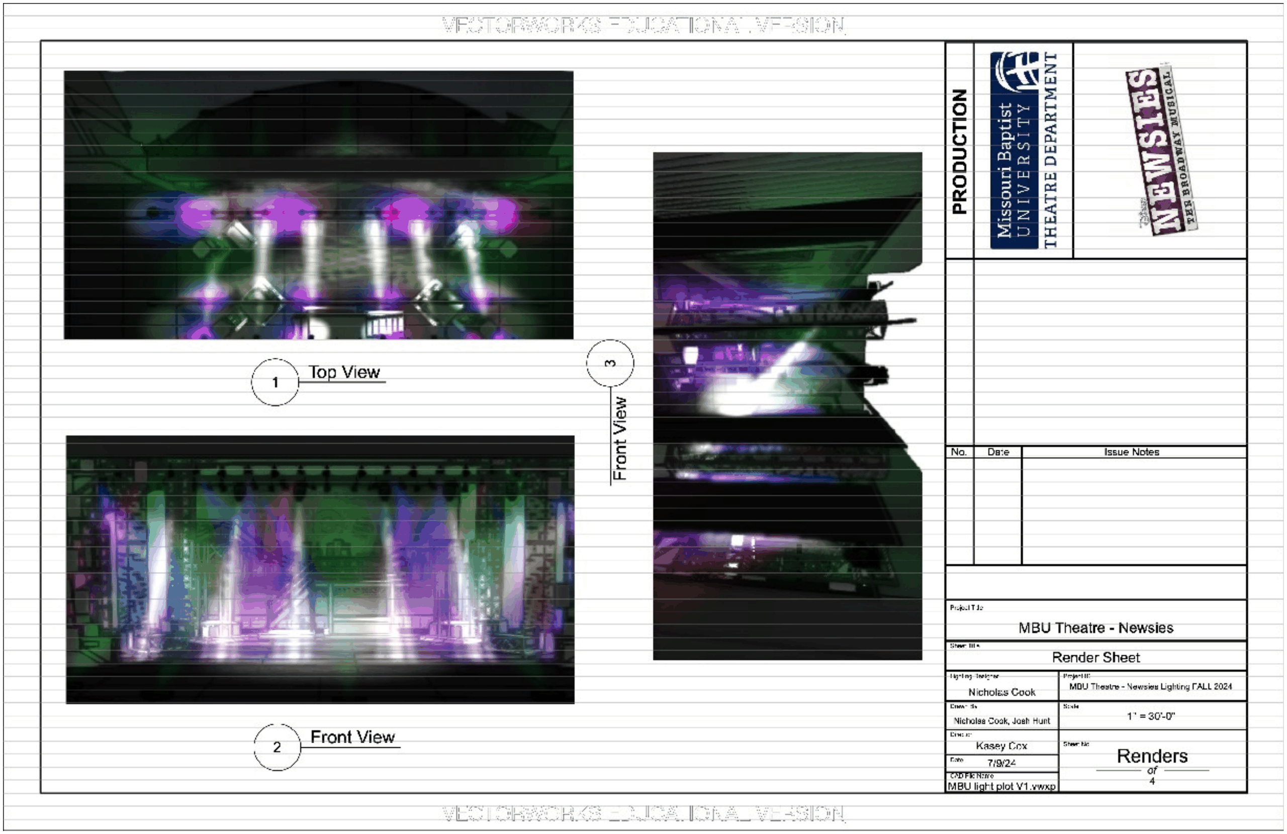 Newsies previs render